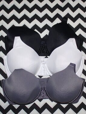 Vanity Fair Beauty Back Full Figure Minimizer Underwire Bras (3 Bras)---Size 36D